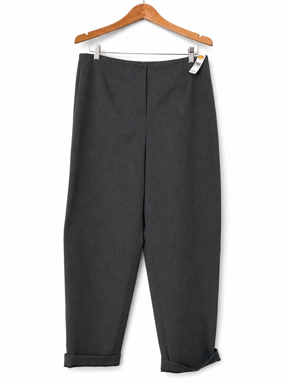 NWT Talbots Stretch Dress Pants Size 14 Gray Straight Leg